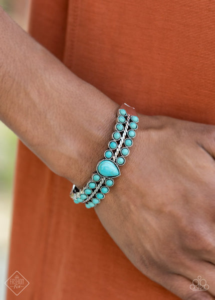 Paparazzi Accessories - Nature Resort - Blue Bracelet 