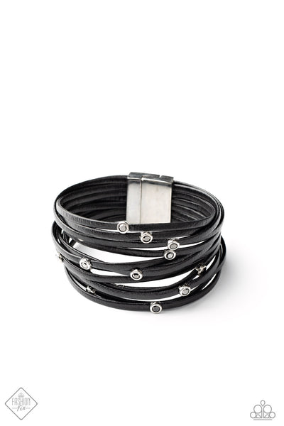 Paparazzi Accessories Fearlessly Layered - Black Bracelet 