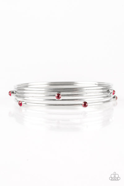 Paparazzi Accessories Delicate Decadence - Red Bracelet 