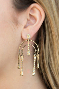 Paparazzi Accessories ARTIFACTS Of Life - Brass Earrings 
