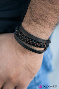 Paparazzi Accessories Tundra Wolf Black Bracelet 