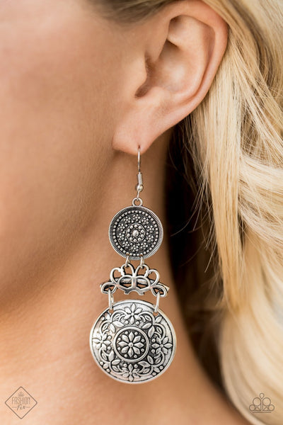 Paparazzi Accessories Garden Adventure - Silver Earrings 