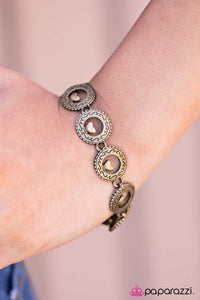 Paparazzi Accessories Heart and SOULMATE Brass Bracelet 