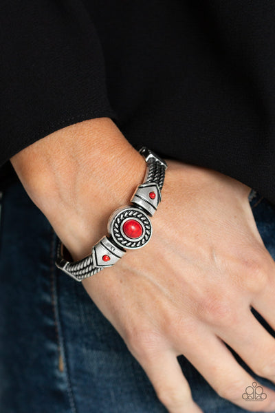 Paparazzi Accessories Tribal Soul - Red Bracelet 