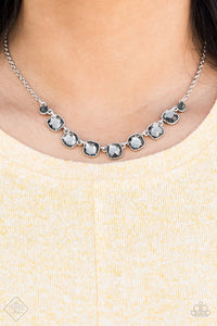 Paparazzi Accessories Deluxe Luxe Silver Necklace & Earrings 