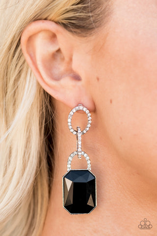 Paparazzi Accessories Superstar Status - Black Earrings 