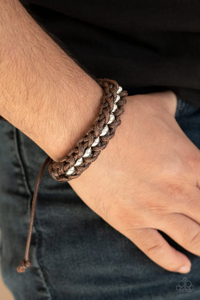 Paparazzi Accessories Motor Pool - Brown Bracelet 