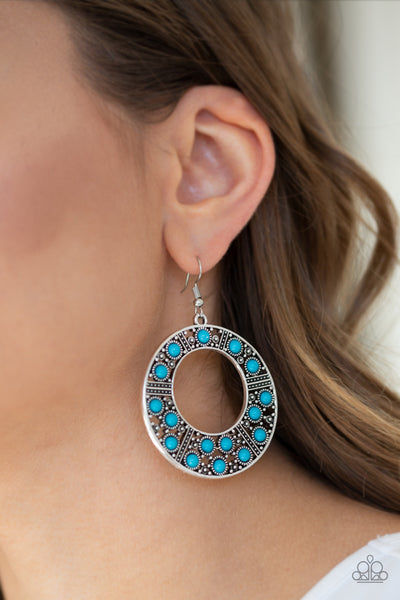 Paparazzi Accessories San Diego Samba - Blue Earrings