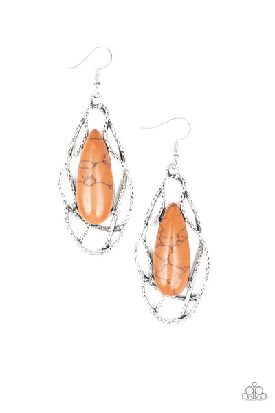 Paparazzi Accessories Artisan Tears - Brown Earrings