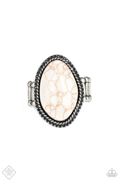 Paparazzi Accessories Stone Samba White Ring