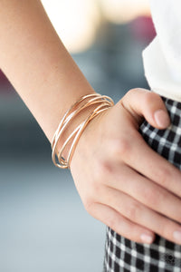 Paparazzi Accessories Modest Goddess - Rose Gold Bracelet 