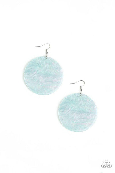 Paparazzi Accessories Sea Where It Goes Green Earrings 