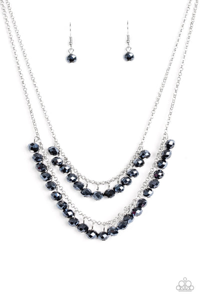 Paparazzi Accessories Starlight Sailing - Blue Necklace & Earrings