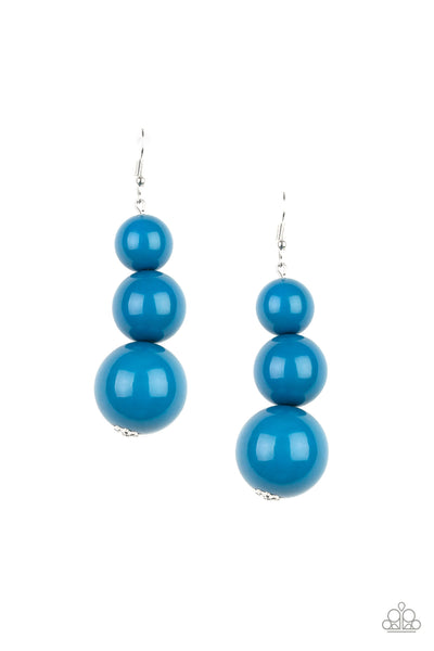 Paparazzi Accessories Material World - Blue Earrings 