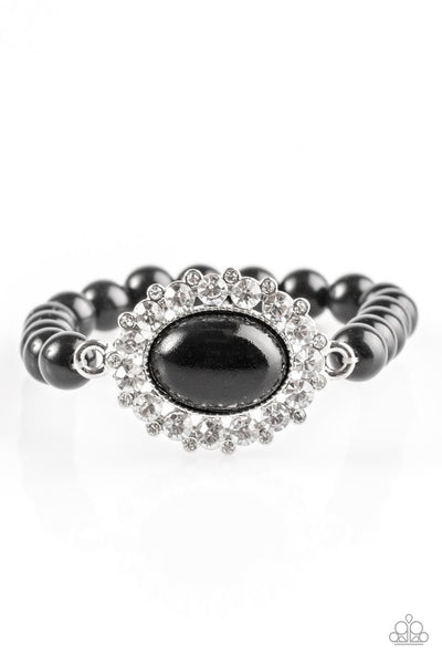 Paparazzi Accessories Starry-Eyed Starlet - Black Bracelet 