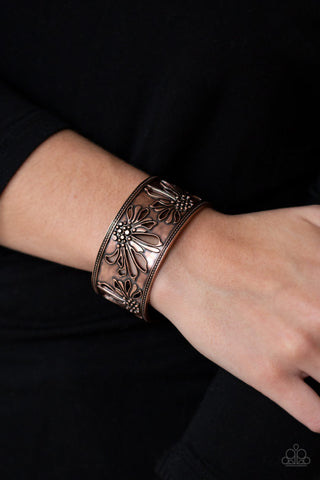 Paparazzi Accessories Where The WILDFLOWERS Are - Copper Bracelet 