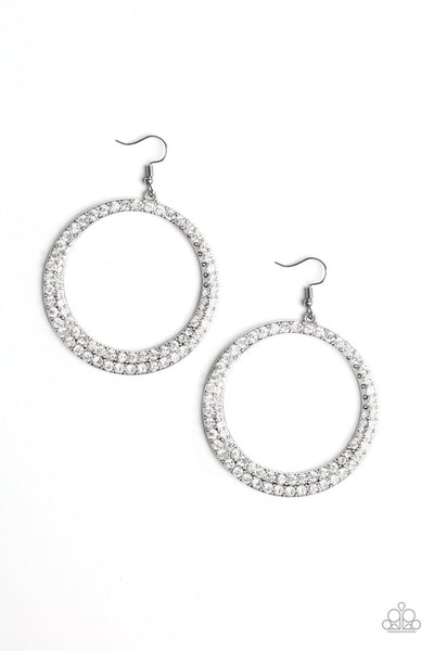 Paparazzi Accessories So Demanding - White Earrings 