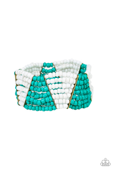 Paparazzi Accessories Outback Outing - Blue Bracelet 