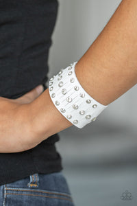 Paparazzi Accessories Now Taking The Stage - White Bracelet 