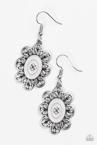 Paparazzi Accessories Posy Party - Silver Earrings 