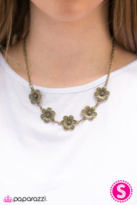 Paparazzi Accessories The Earth Laughs In Flowers - Brass Necklace 