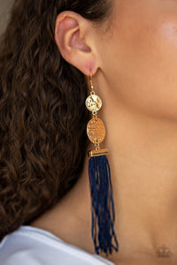 Paparazzi Accessories Lotus Gardens - Blue Earrings 