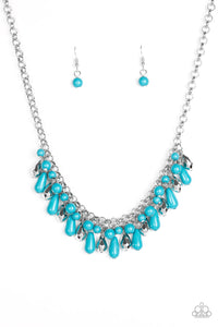 Paparazzi Accessories Coastal Cabanas - Blue Necklace & Earrings 