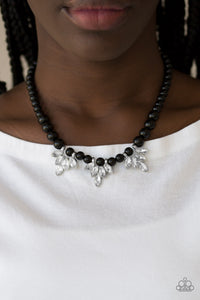 Paparazzi Accessories Society Socialite - Black Necklace & Earrings 