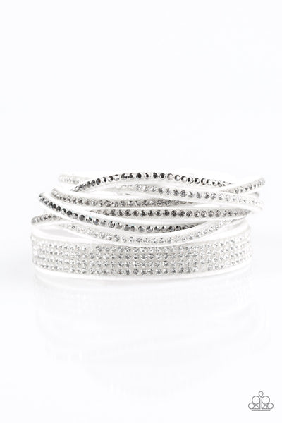 Paparazzi Accessories Taking Care Of Business - White Bracelet 