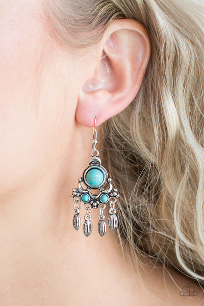 Paparazzi Accessories No Place Like HOMESTEAD - Blue Earrings 