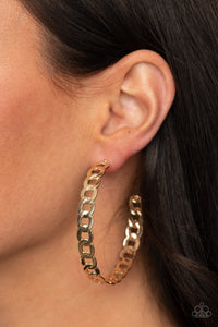 Paparazzi Accessories Climate CHAINge - Gold Earrings 