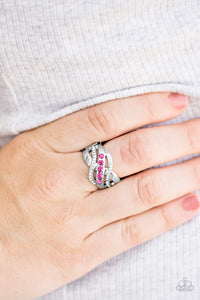 Paparazzi Accessories Flirting With Sparkle - Pink Ring