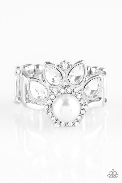 Paparazzi Accessories Crown Coronation - White Ring