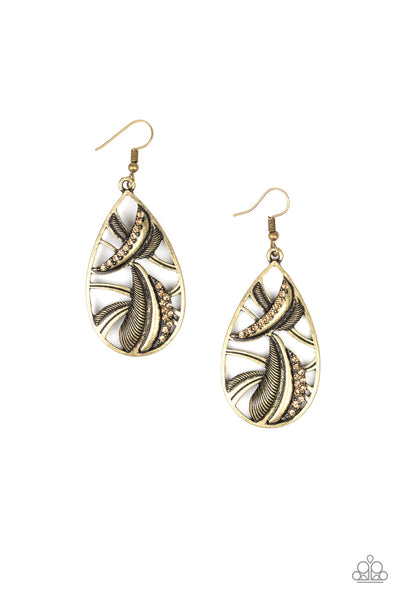 Paparazzi Accessories Underestimated - Brass Earrings 