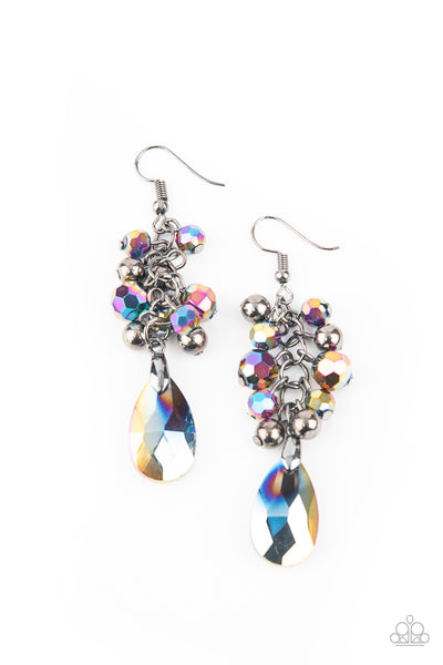 Paparazzi Accessories Before and AFTERGLOW - Multi Earrings Oil Spill  