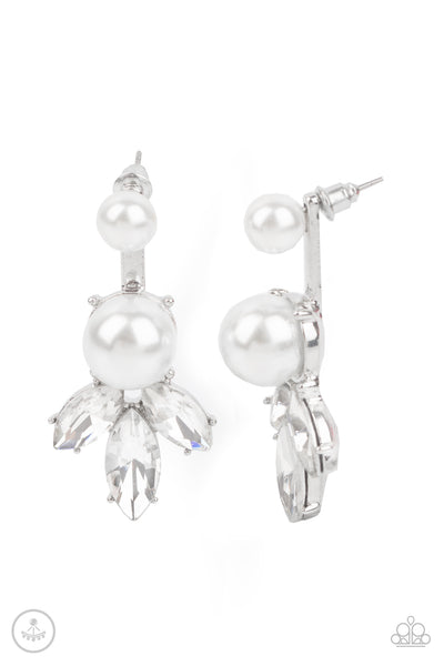 Paparazzi Accessories Extra Elite - White Earrings 