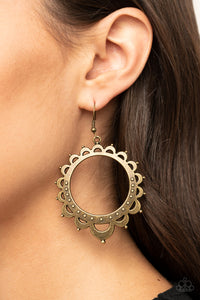 Paparazzi Accessories Casually Capricious - Brass Earrings 