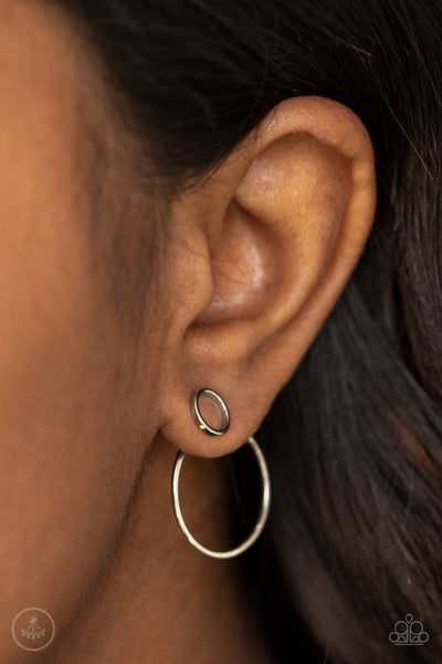 Paparazzi Accessories Spin Cycle - Silver Earrings 