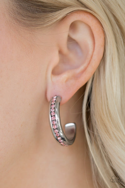 Paparazzi Accessories 5th Avenue Fashionista - Pink Earrings 