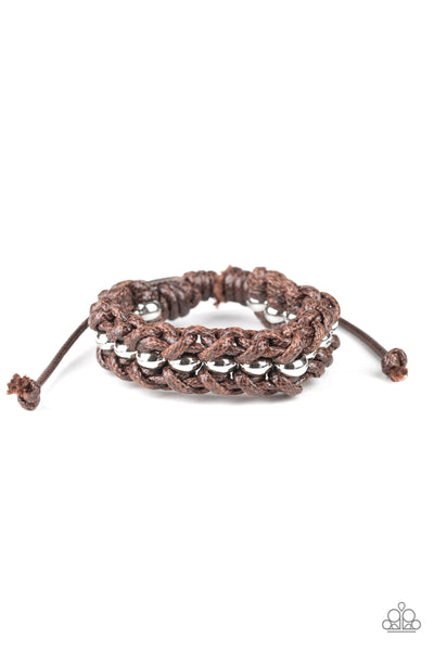 Paparazzi Accessories Motor Pool - Brown Bracelet 