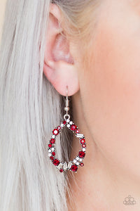 Paparazzi Accessories Crushing Couture - Red Earrings 
