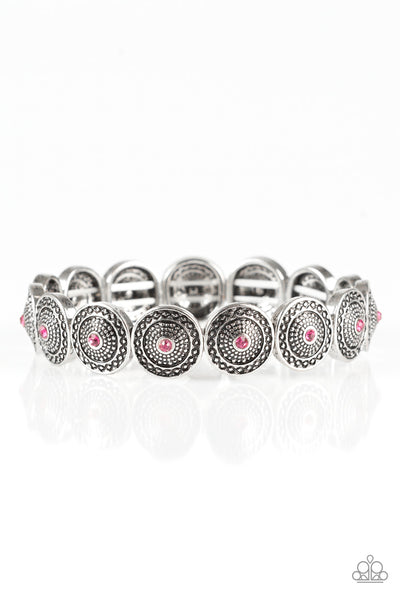 Paparazzi Accessories Get Your Shine On - Pink Bracelet 