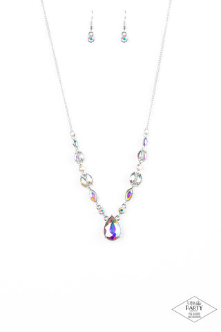 Paparazzi Accessories Royal Rendezvous - Multi Necklace & Earrings Iridescent  