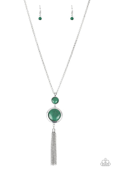 Paparazzi Accessories Have Some Common SENSEI - Green Necklace & Earrings 