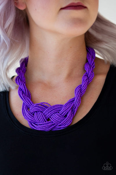 Paparazzi Accessories A Standing Ovation - Purple Necklace & Earrings 