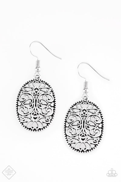 Paparazzi Accessories Wistfully Whimsical Silver Earrings 