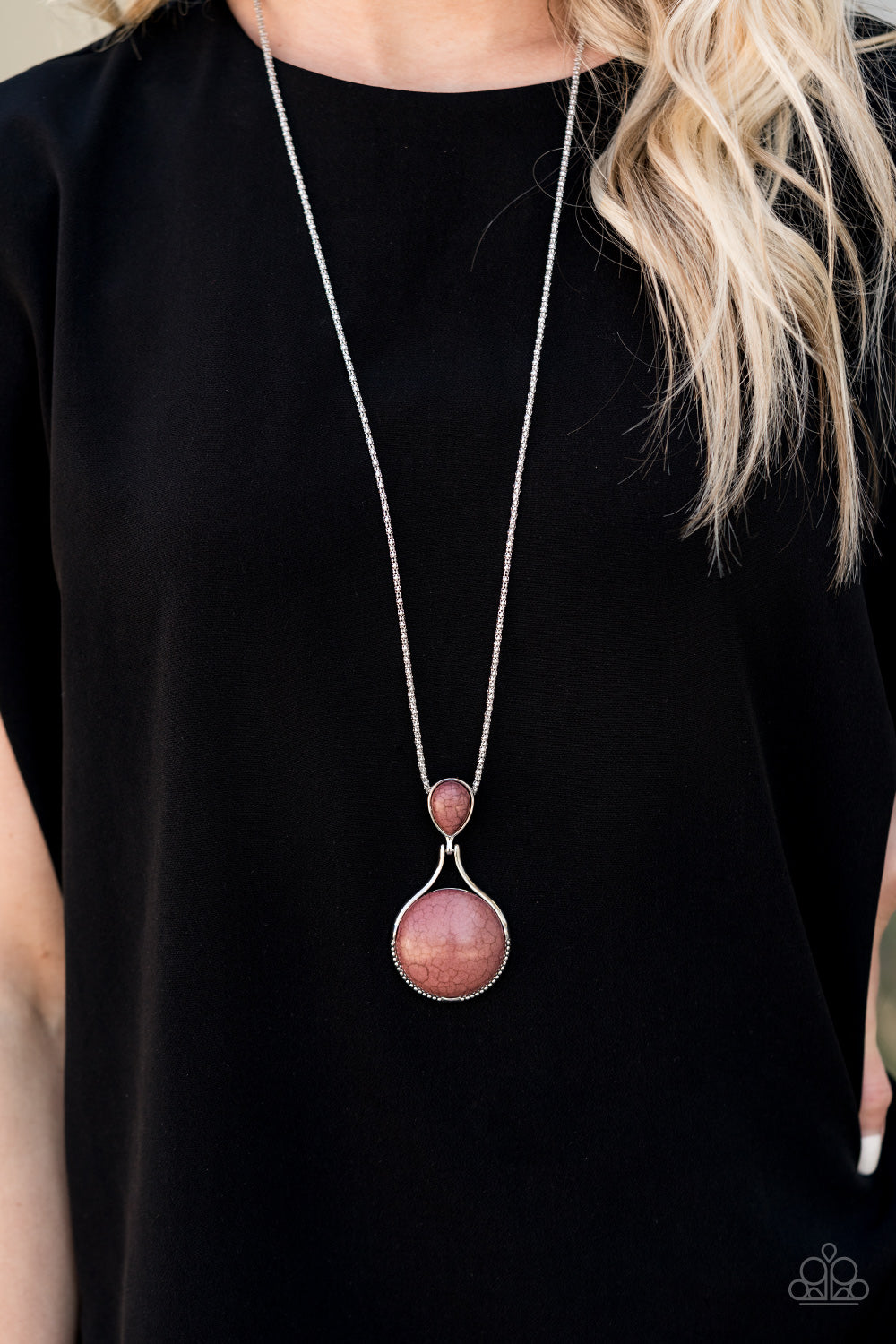 Paparazzi Accessories Desert Pools - Brown Necklace & Earrings 