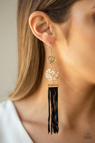 Paparazzi Accessories Lotus Gardens - Gold Earrings 