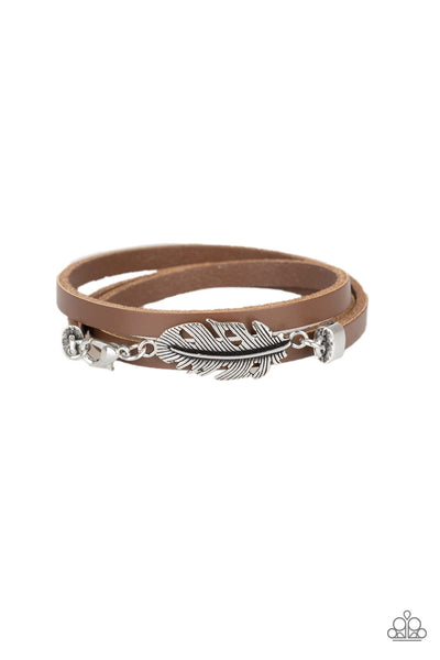 Paparazzi Accessories High Spirits - Brown Bracelet 