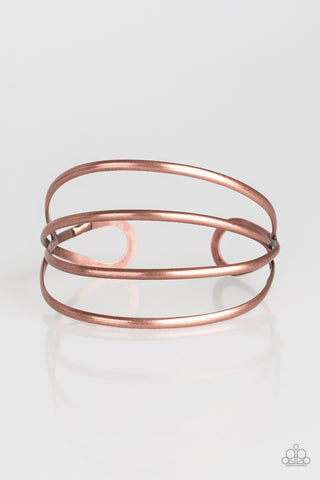 Paparazzi Accessories Take A CATWALK - Copper Bracelet 